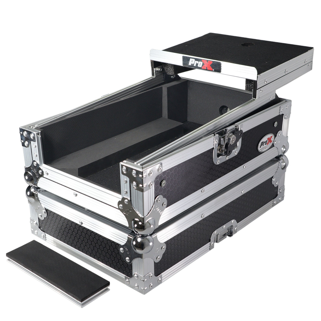 ATA Flight Style Road Case for Pioneer DJM-S7 DJ Mixer with Laptop Shelf
