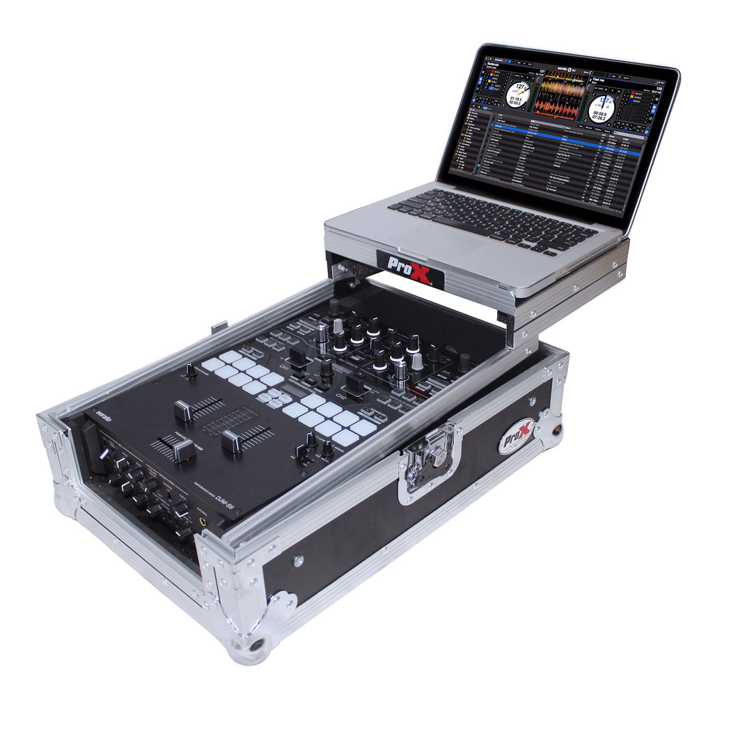 Flight Case for Pioneer DJM-S9 & DJM-S7 Mixer with Sliding Laptop Shelf