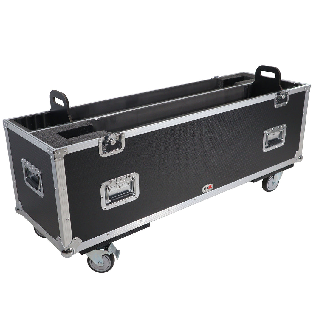 Flat Panel LCD-LED-Plasma Monitor Road Case Holds Two 43