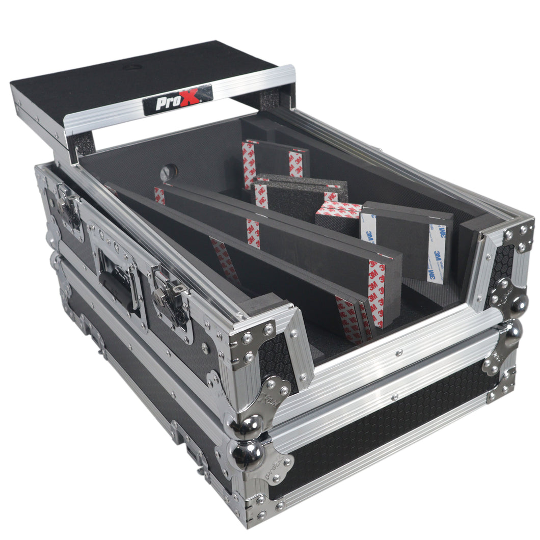 ATA Flight Style Universal Road Case with Sliding Laptop Shelf for Pioneer DJM S11 RANE SEVENTY 70  SEVENTY 72 MK2