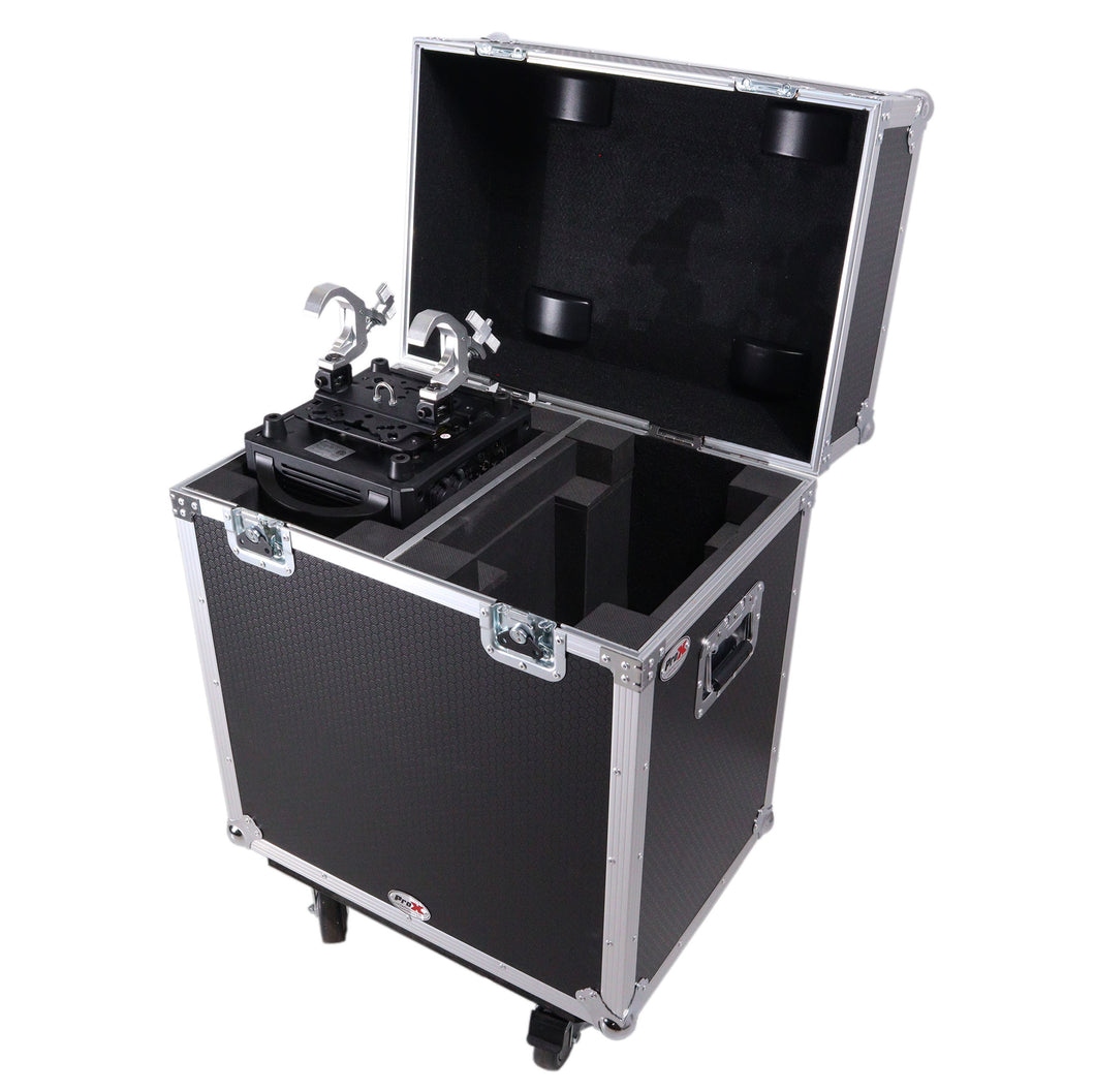 Moving Head Lighting Road Case for ADJ Hydro Beam X12 Vizi Beam 12RX  Fits 2 Units with 4