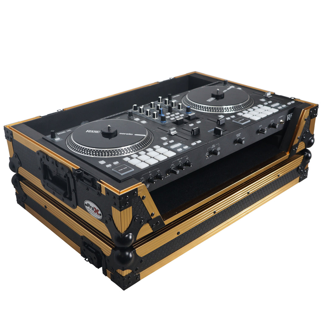 ATA Flight Style Road Case for RANE ONE DJ Controller with Wheels Limited Edition Gold