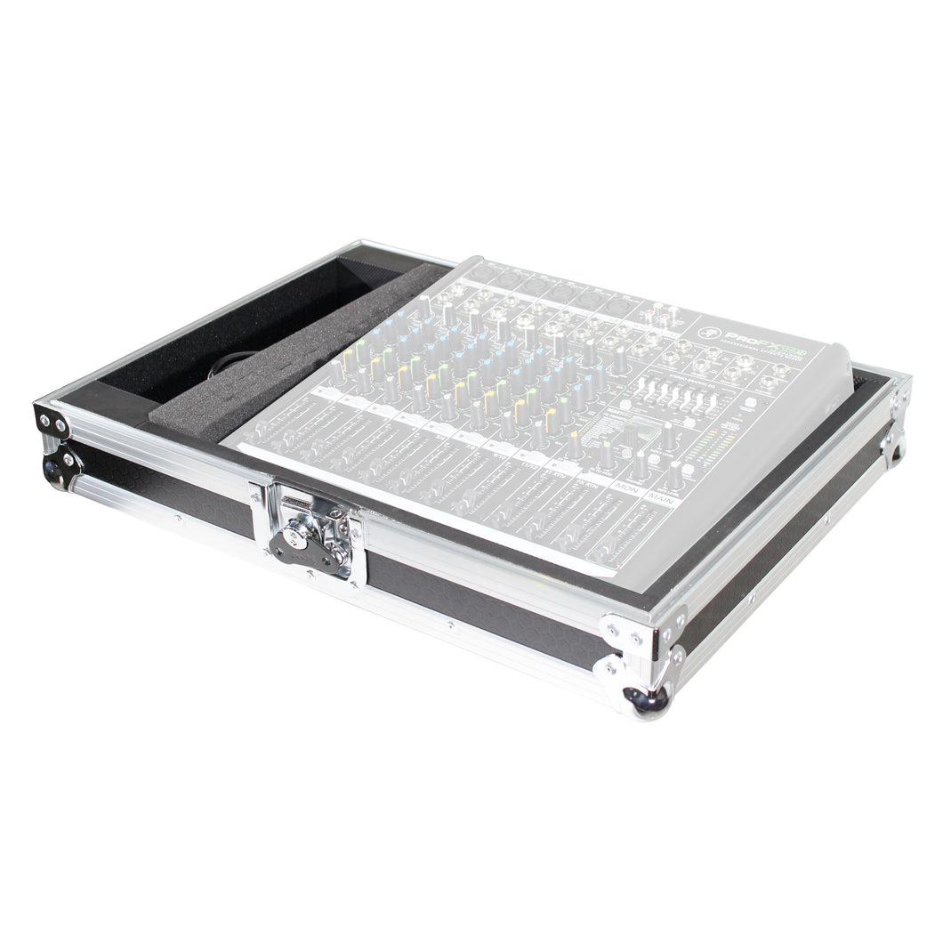 Universal Flight Style Road Case with Diced Foam fits Mixers up to 14