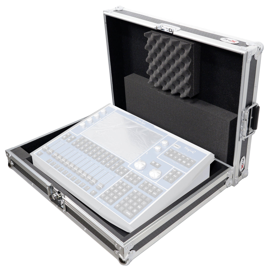 Universal Flight Style Digital Audio Mixer Console Road Case with Diced Foam – Fits up to 18