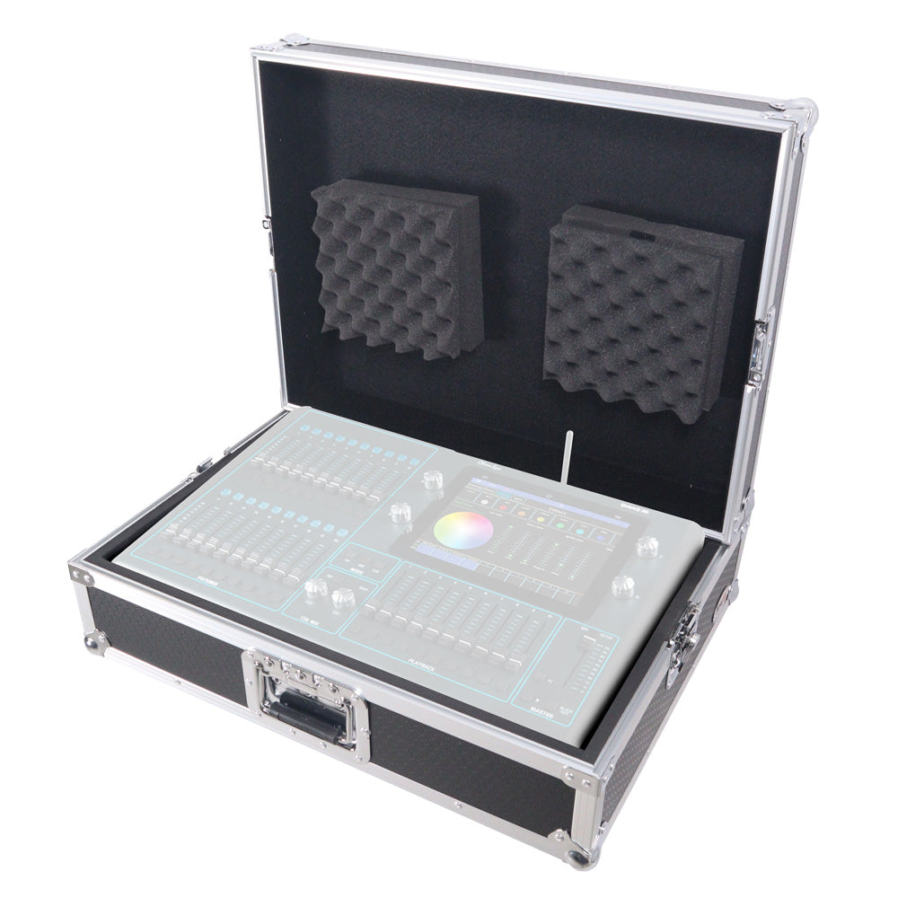 Universal Flight Style Road Case for CHAMSYS QuickQ 20 with Diced Foam Fits up to 24