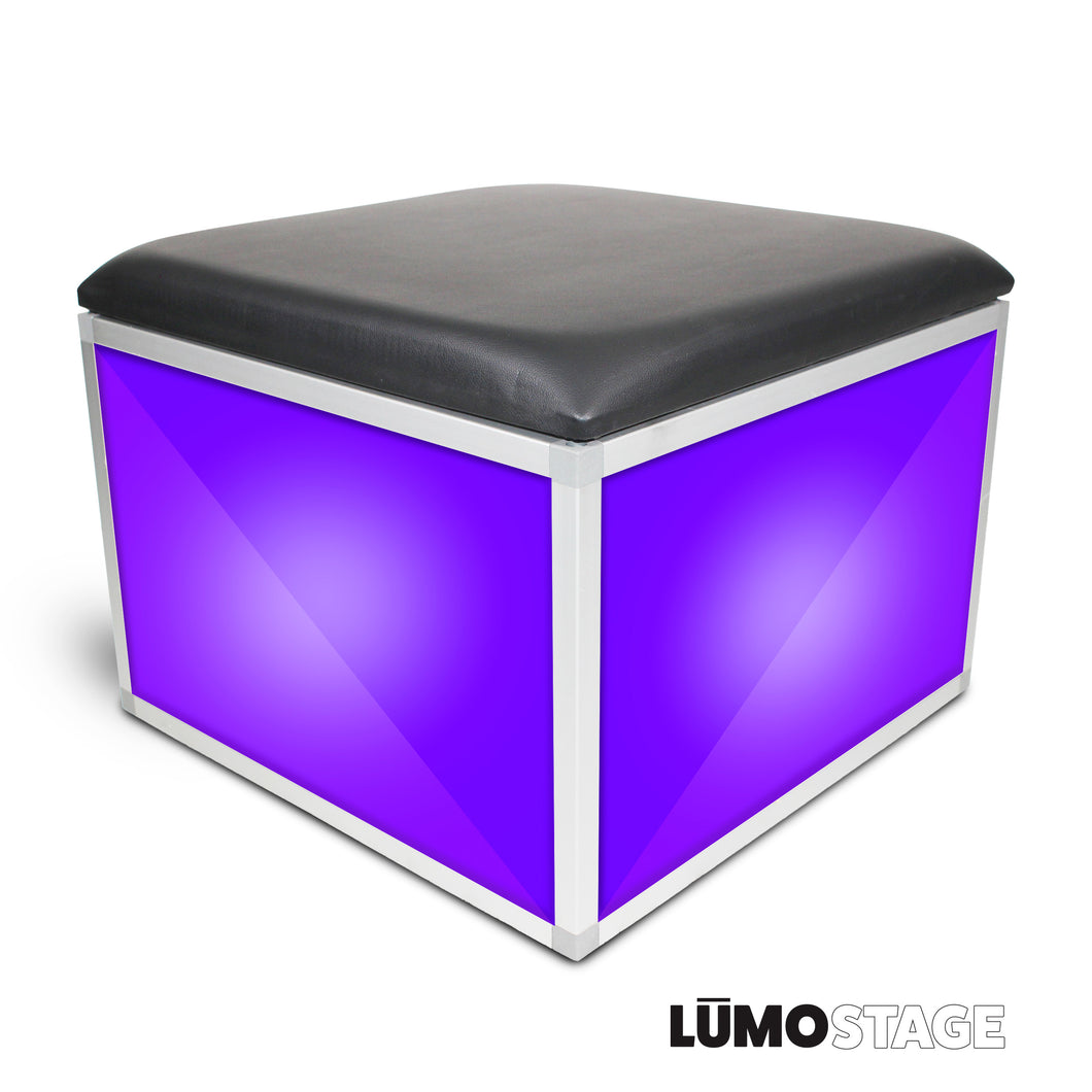 LUMOStage 2 Ft X 2 Ft Black Padded Seat Cushion