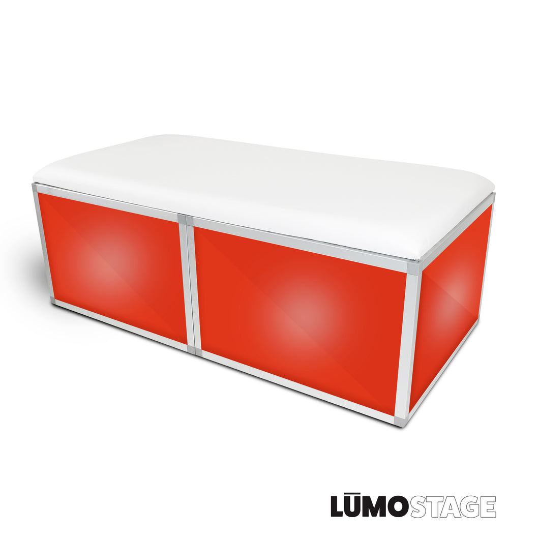 LUMOStage 2 Ft X 4 Ft  White Padded Seat Cushion