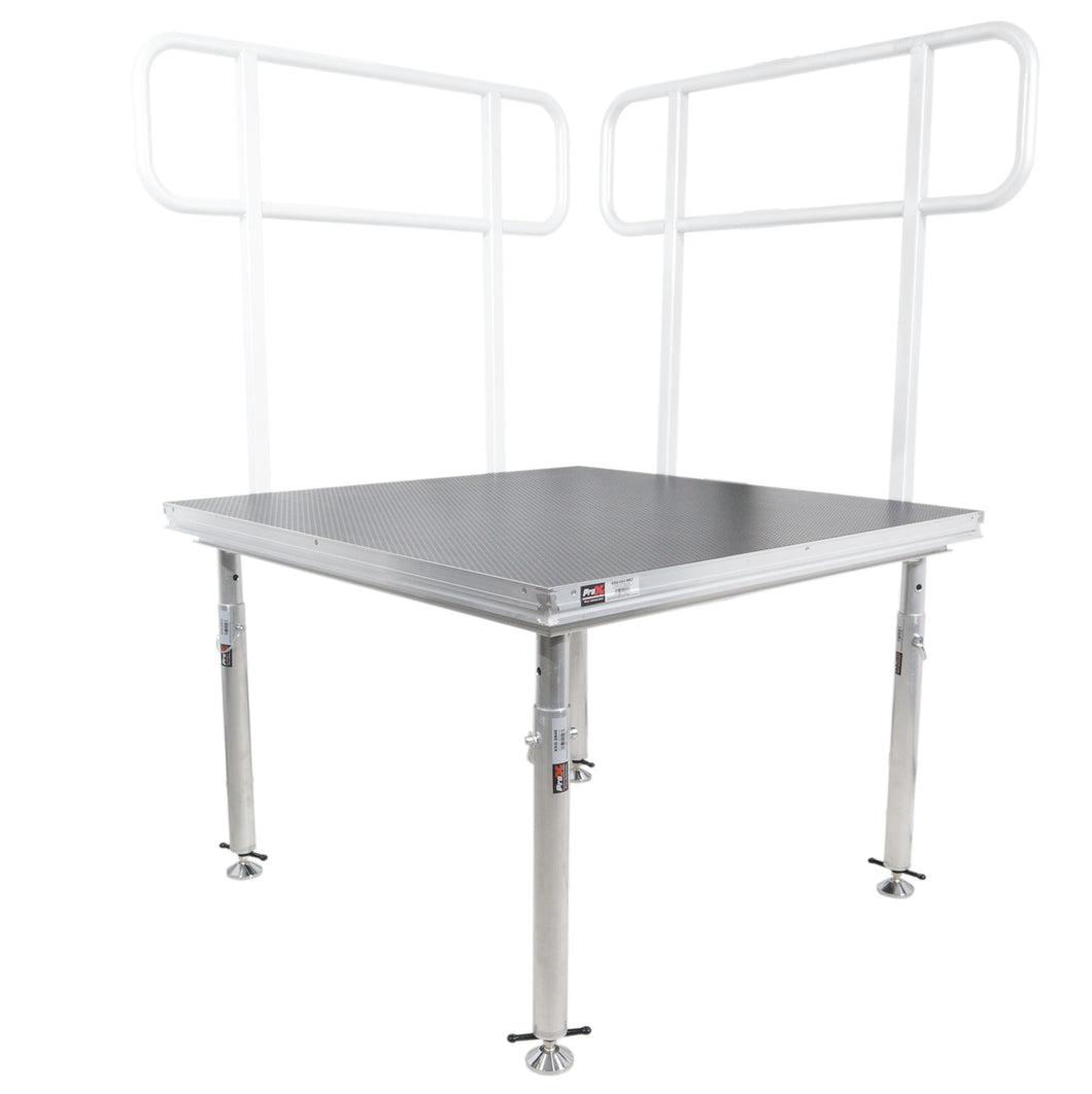 StageQ 4' x 4' Single Stage Unit Height Adjustable from 28 to 48