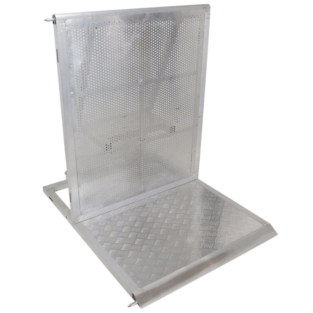 4FT Heavy-duty Aluminum Ventilated Crowd Barrier Barricade and Base
