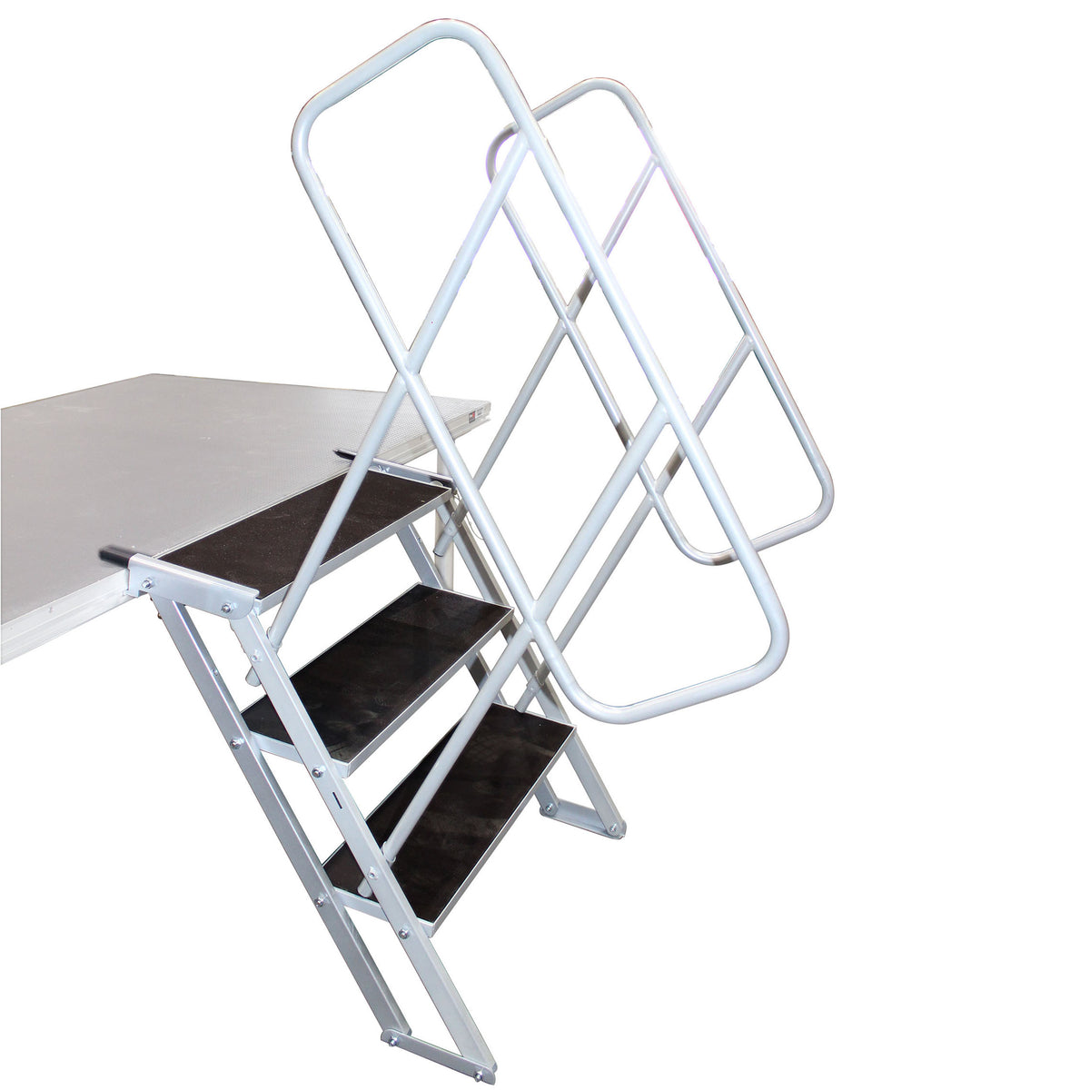 ProX XSQ-ST3 StageQ 3 Step Heavy Duty Foldable Adjustable 18 to 28 Inc ...
