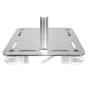 12" Aluminum 6mm Truss Top Plate and 1 3/8 Speaker Stud Mount for F34 F32 F31 Conical Square Truss with Connectors
