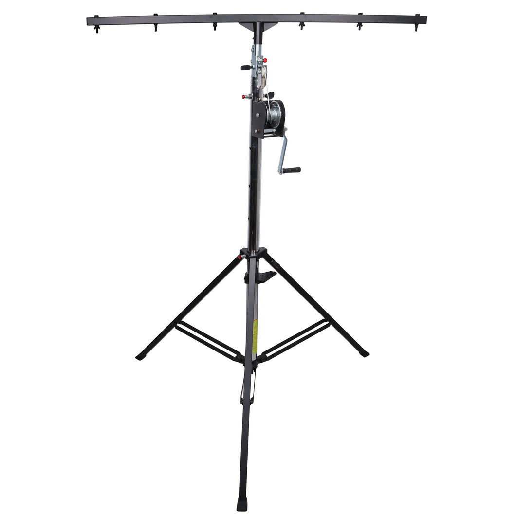 14 Ft. Lighting Crank Truss Stand Includes 5ft Lighting Cross Bar 220 Lbs. Capacity