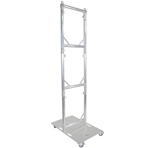 Truss Modular 3X Rapid U Grid Trio Package for Lighting - Moving Heads W-Rolling Aluminum Baseplate