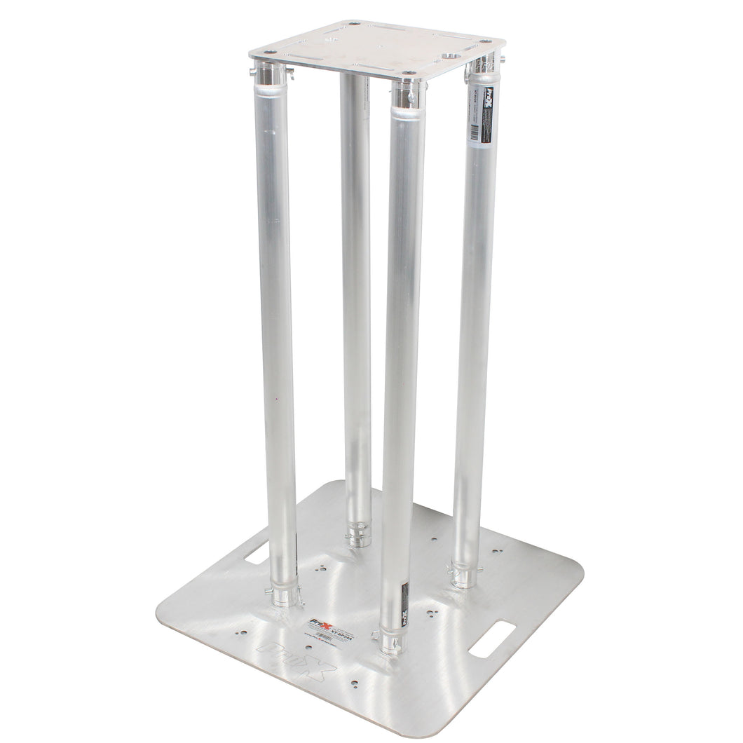 3.28 Foot Totem Package Includes a 12in Top Plate, 24in Base Plate and Four 1M F31 Tubes W-White Scrim Cover