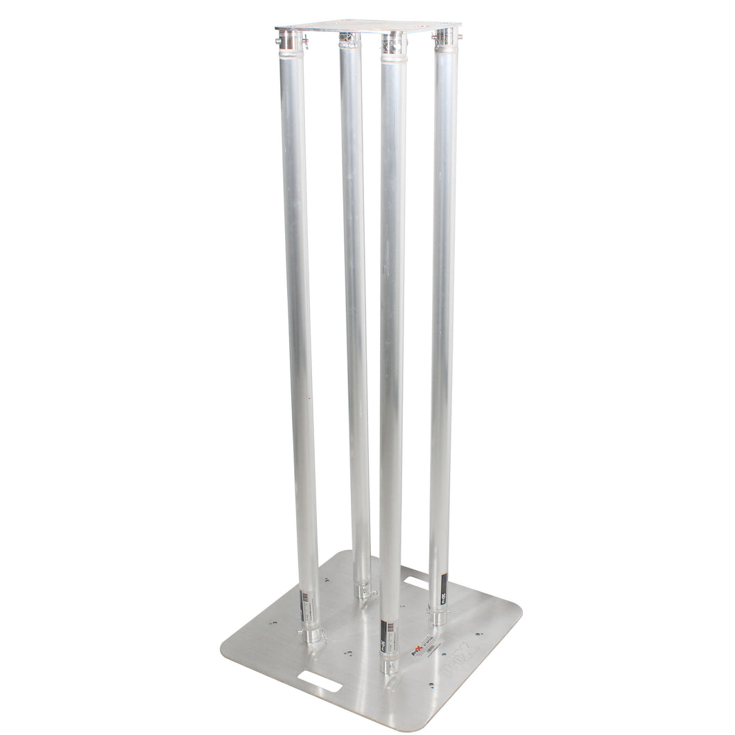4.92ft Totem Package Includes a 12in Top Plate, 24in Base Plate and Four 1.5m F31 Tubes W-White Scrim Cover