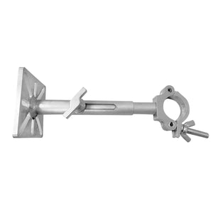 10-13" LED Wall Mounting Plate to Extension 2" Pole Truss Clamp for Ground Stacking and Hanging.