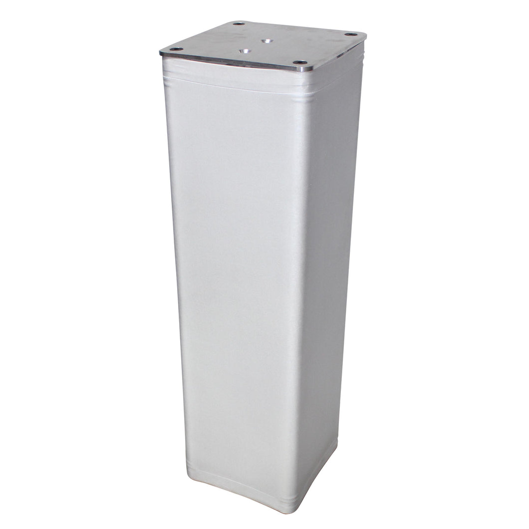 White 3.28Ft 1M Lycra Cover Scrim Sleeve fits 12In. Quad Box Truss Segment