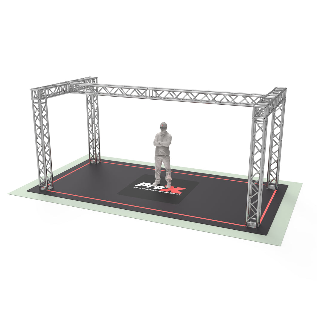 F34 H-Shaped F34 Trade Show Display Booth Truss System - 20 x 9 x 9 Ft