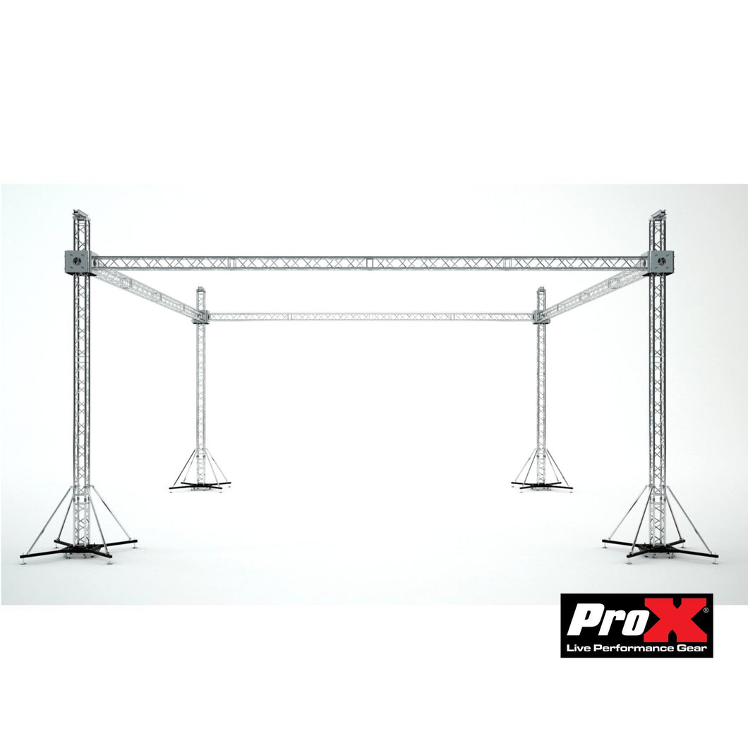 ProX Direct XTP-GS404023 Stage Roofing System 40'W x 40'L x 23'H Includes 4 Chain Hoists