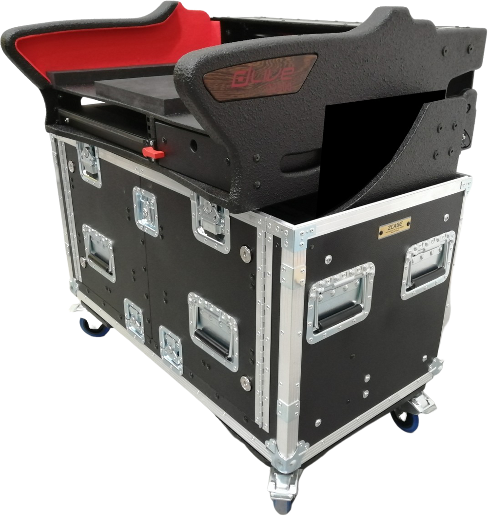 For Allen and Heath DLive C2500 Flip-Ready Hydraulic Console Easy Retracting Lifting 2U Rack Space Detachable Case by ZCASE