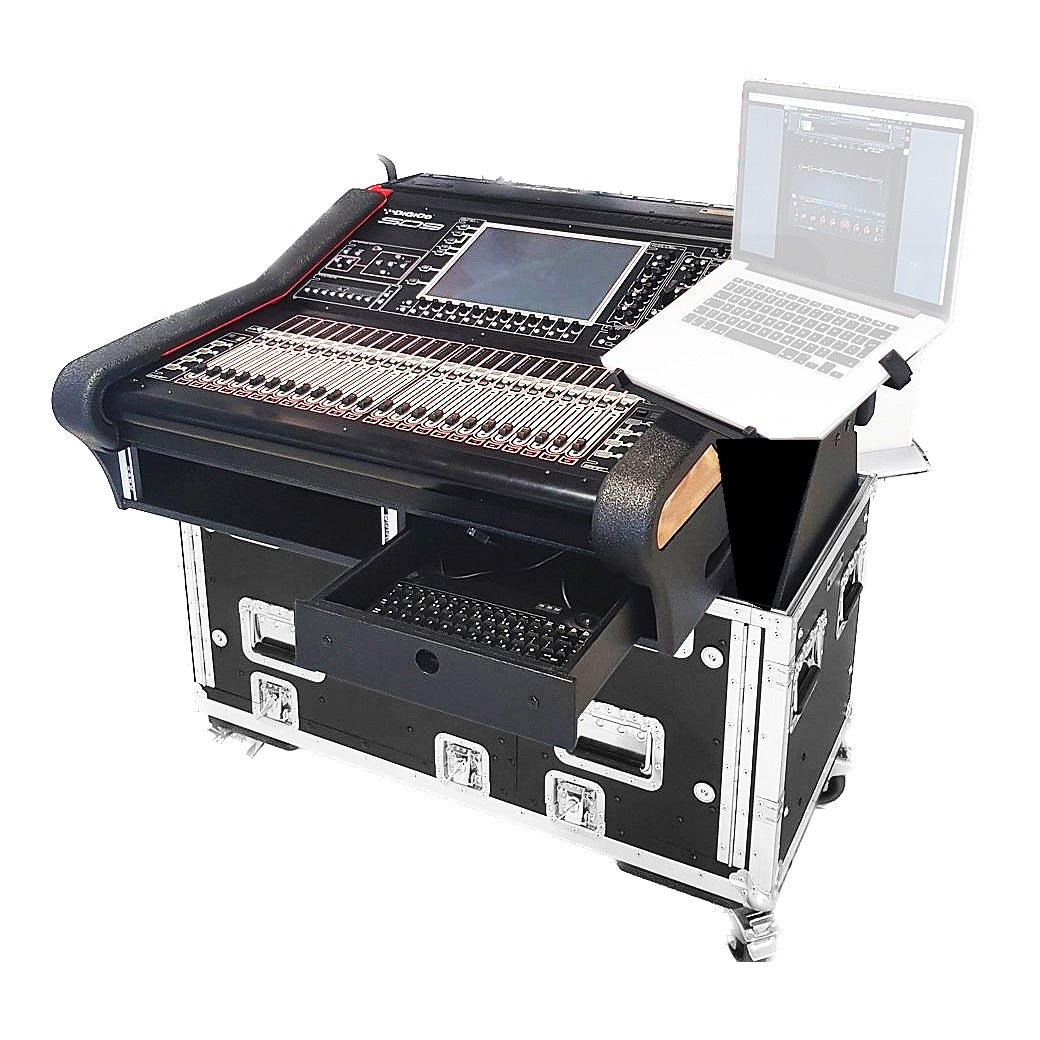 Flip-Ready Detachable Easy Retracting Hydraulic Lift Case With 2U for Digico SD9 Digital Mixing Console by ZCase®