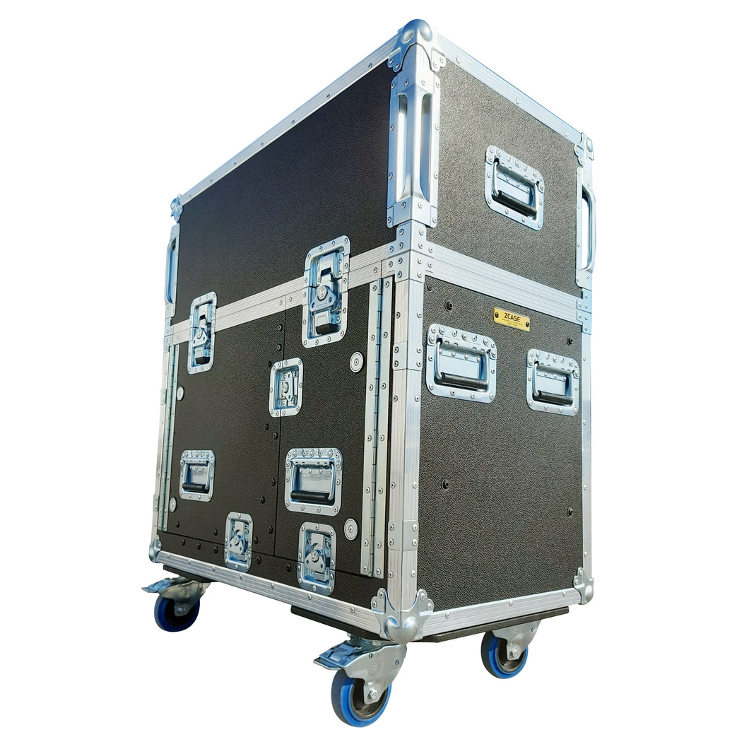 For Yamaha DM7-EX Compact Flip-Ready Hydraulic Console Easy Retracting Lifting 2U Rack Space Detachable Flight Case by ZCASE