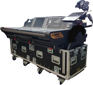 For Yamaha PM7/10 Rivage Flip-Ready Hydraulic Console Easy Detachable Lifting Flight Case with Wheels by ZCASE