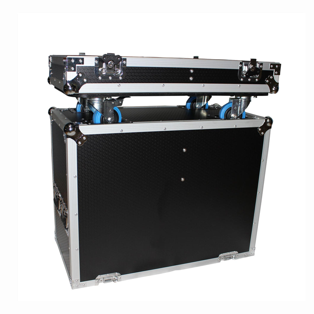 ATA Flight Hard Case for Two RCF NX 32-A Speakers with Wheels